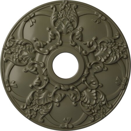 Ekena Millwork Norwich Ceiling Medallion (Fits Canopies up to 4 1/2"), 18"OD x 3 1/2"ID x 1 3/8"P, Painted Turtle CM18NOPTF